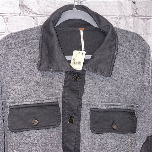 NWT Free People Ruby Shacket - Incense - Size Medium Oversized - Picture 7 of 17